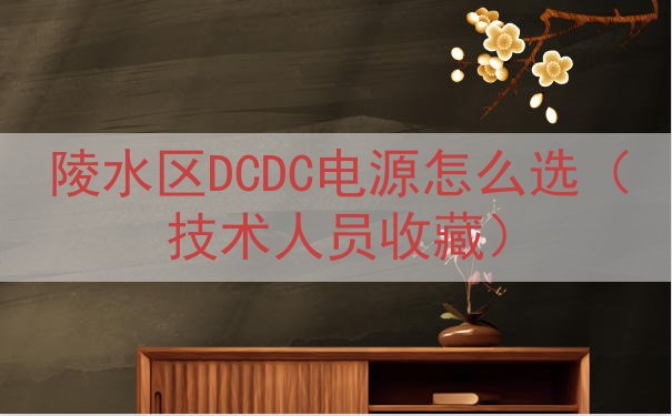陵水区DCDC电源怎么选（技术人员收藏）